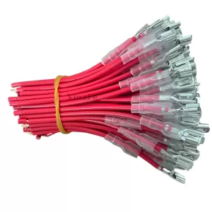Cáp Điện Bấm Cose 1 Đầu FDD6.3mm Dài 100mm Màu Đỏ Lõi 1.5mm